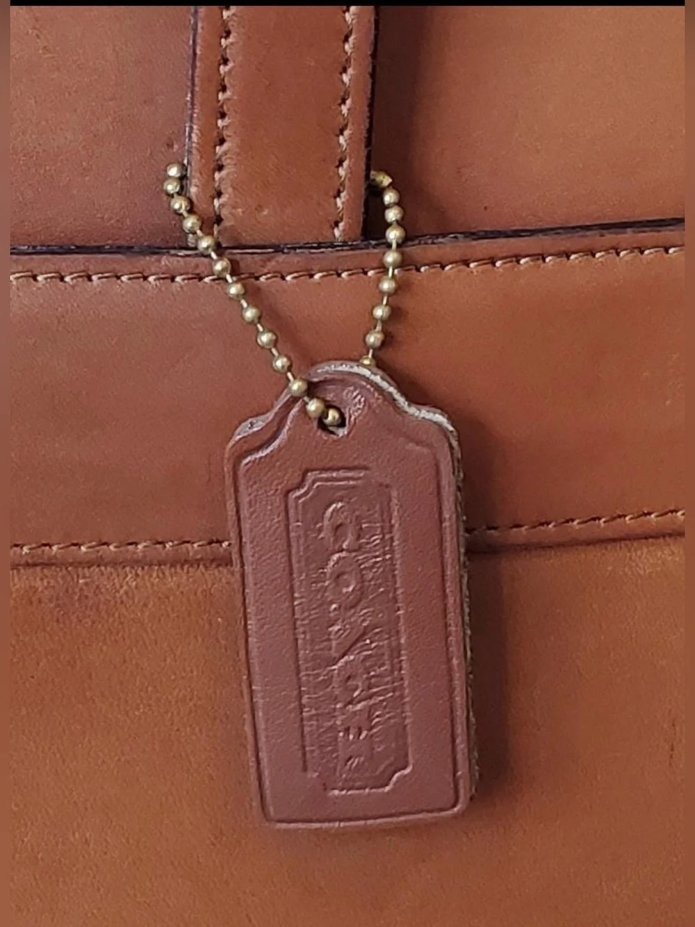 Vintage Coach Senator Briefcase Business Bag – Style 5351 | British Tan | USA